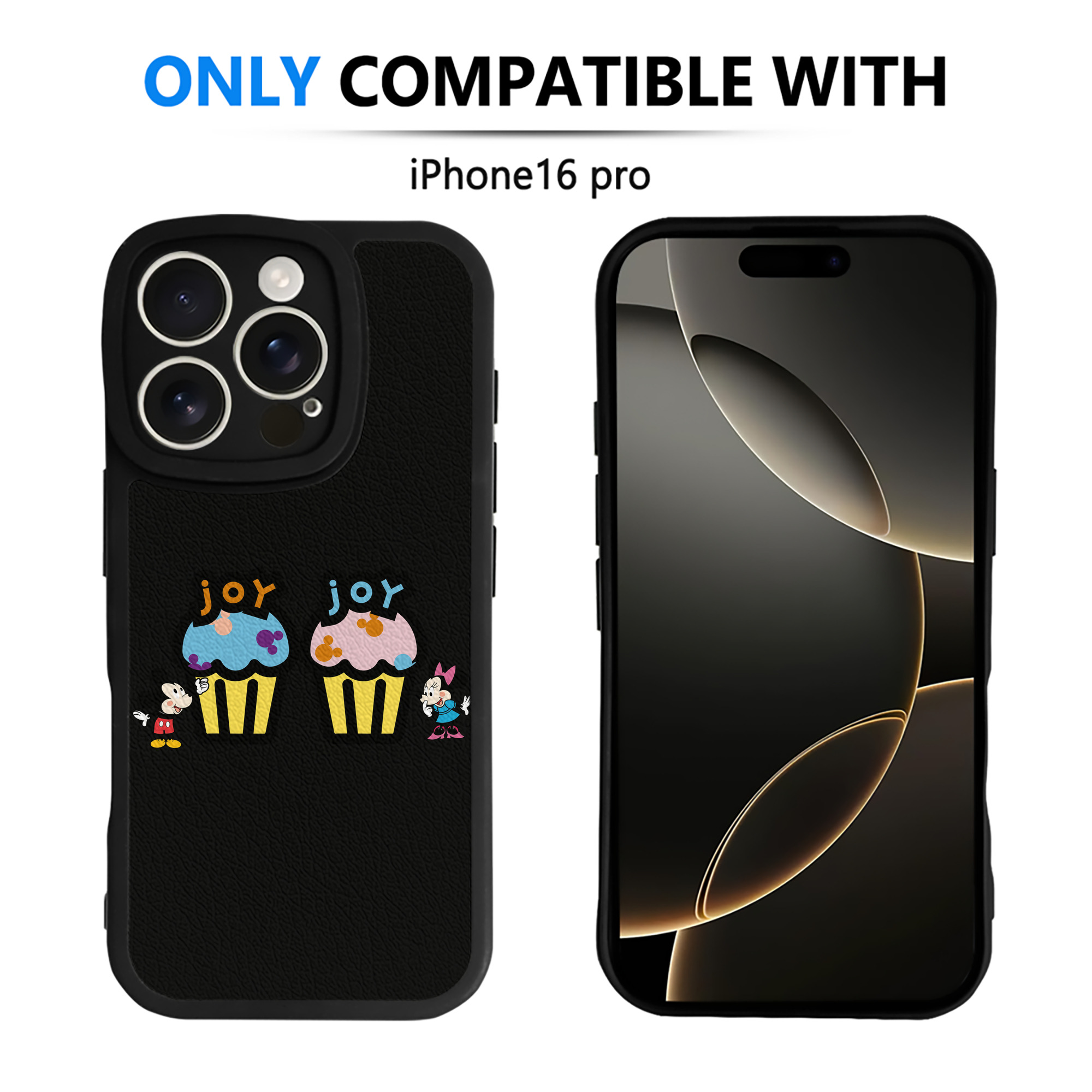 （画像用） ミッキーマウス Mickey Mouse 【iPhone 16シリーズ対応】シリコンスマホケース（レザー調） 材質：シリコン